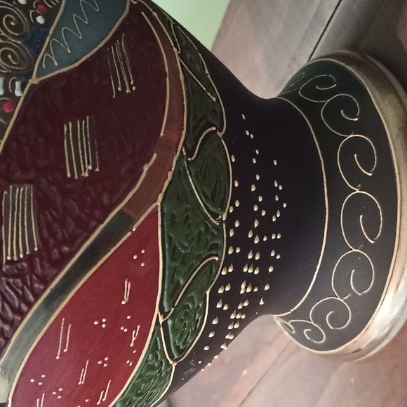 Satsuma 20th Century Vintage Large Vase w 3D Hand Painted Art Work RARE !! - Picture 15 of 17